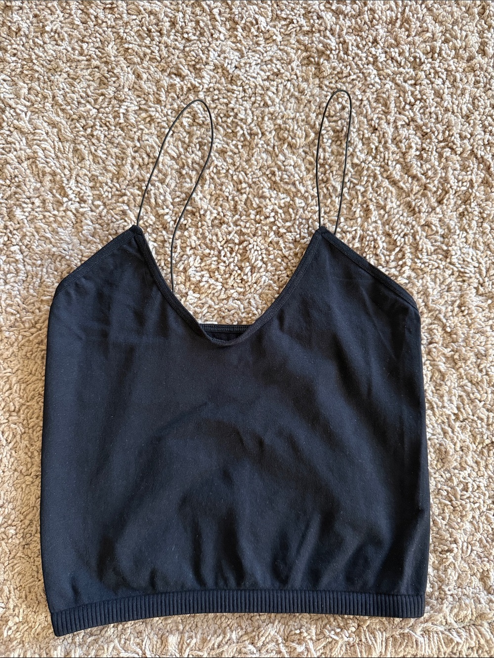 Intimately Free People Black Women's Spaghetti Strap Tank Top XS/S